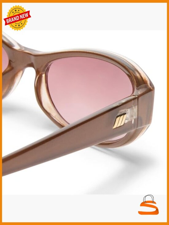 Vintage Oval Sunglasses Wrap Around Frame Scratch Resistant Gradient Lens main image 5